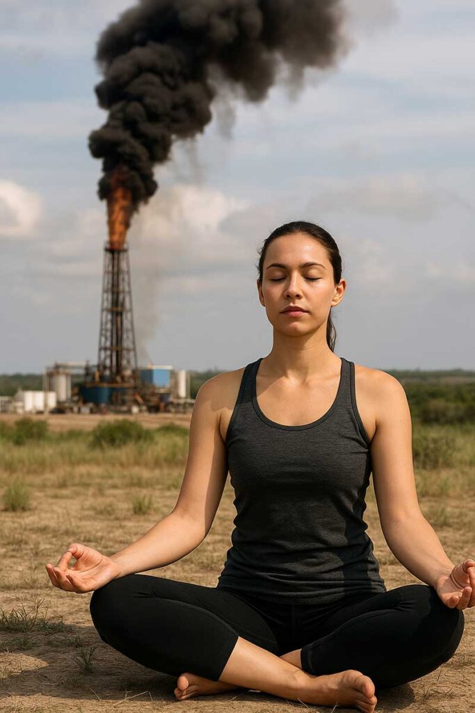 Yoga and Oil