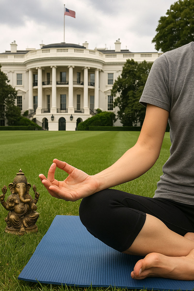 yoga at the white house